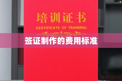 厚街签证制作的费用标准